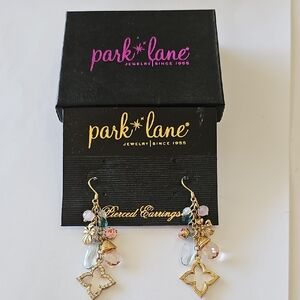 Park Lane Gold and Pink Charm Earrings